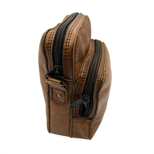 Mens Double Pocket Shoulder Bag