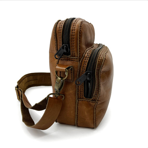 Mens Double Pocket Shoulder Bag